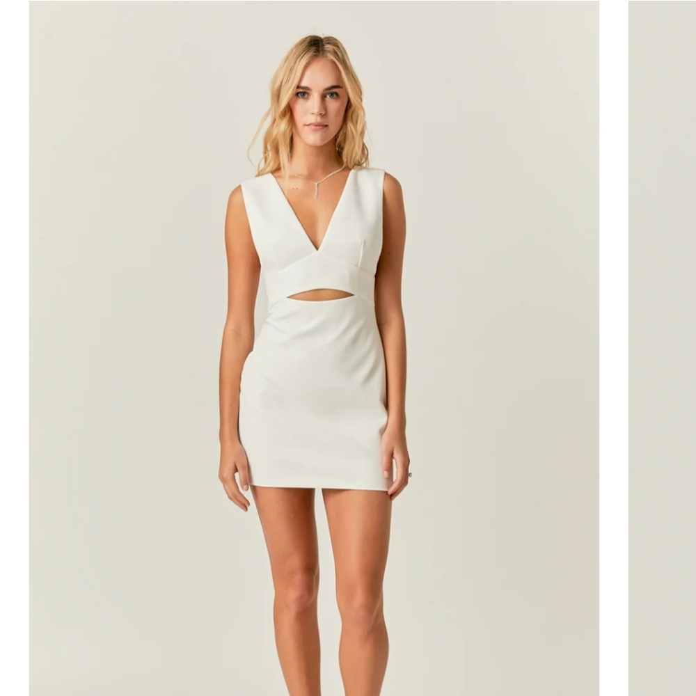 New Endless Rose, large cutout mini dress